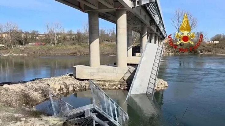Quinto crollo in meno di due mesi della passerella ciclopedonale sull'Adda costata 4 milioni