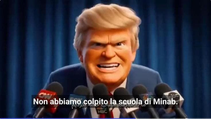 Iran, video dell'ambasciata: demoni spingono Trump "cliente di Epstein" a mentire su strage di Minab