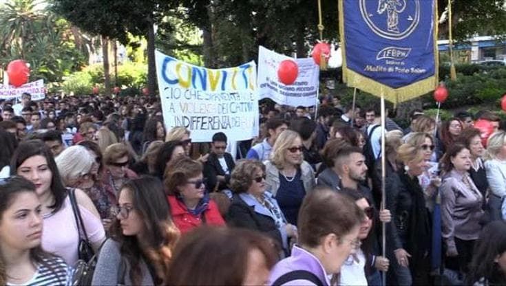 Reggio Calabria, il 'no' alla violenza sulle donne di Boldrini, Boschi e Bindi