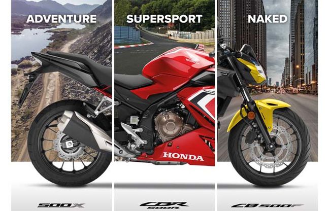 Honda aggiorna la gamma delle moto 500