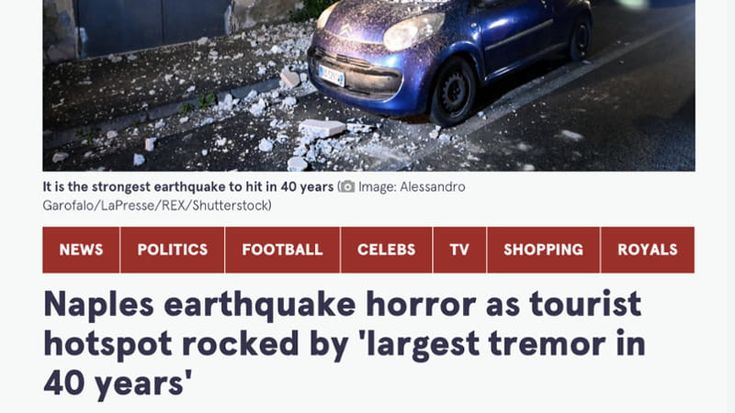 Dalla Bbc al Sun, il terremoto a Napoli sui media stranieri. "Aree a rischio per l’estate?"