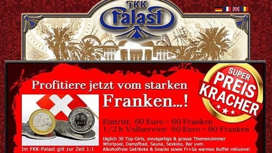 Il franco forte fa ricchi i bordelli tedeschi. Italiana frontaliera del sesso per 8mila euro