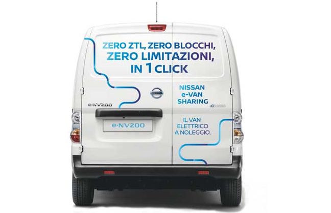 Nissan “e-Van Sharing”, il trasporto elettrico condiviso