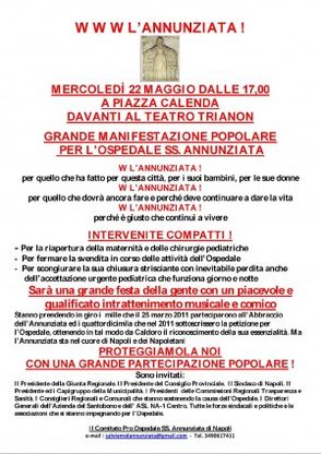Festa a Forcella <br />per proteggere l'Annunziata