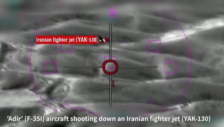 Iran, F-35 israeliano abbatte un jet iraniano: il duello nei cieli di Teheran