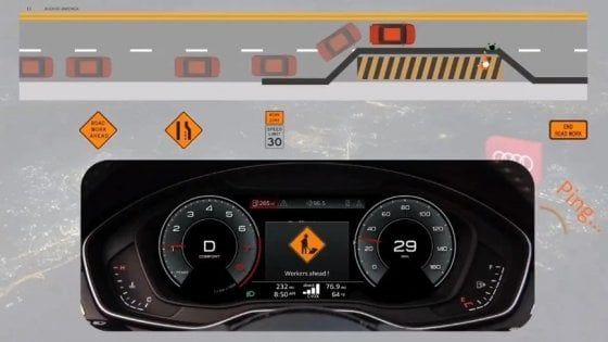 Effetto 5G, l'auto comunica con i pedoni