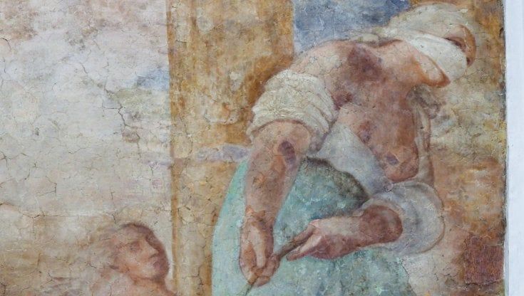  Un appestato e la mascherina, pandemia nell'opera di Preti restaurata a Napoli
