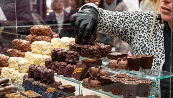 Piazza Municipio è il villaggio del cioccolato