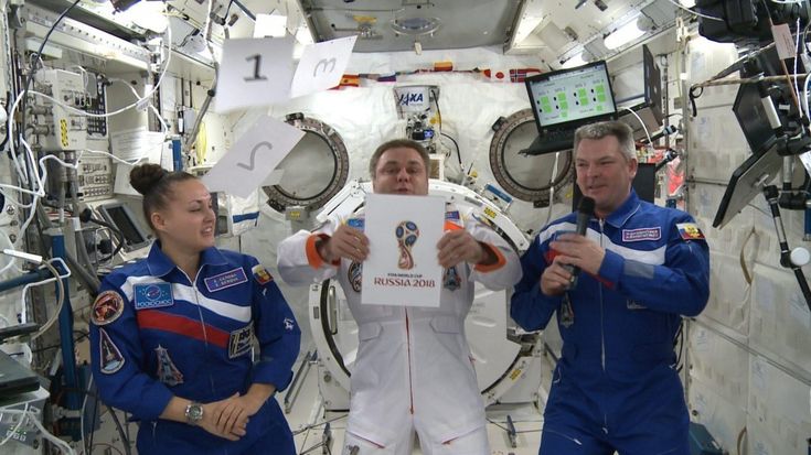 Arriva dallo spazio il logo mondiale di "Russia 2018"<br />&nbsp;