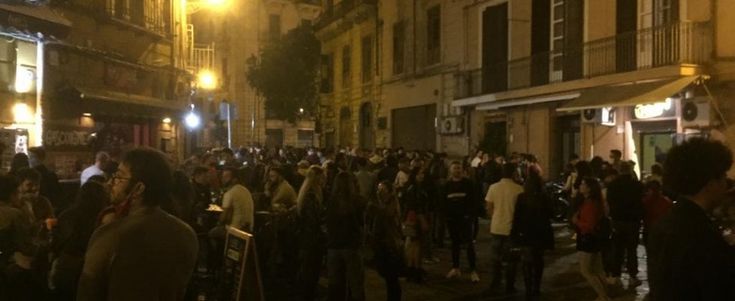 Movida a Palermo, 126 sanzioni e tre locali multati nel weekend