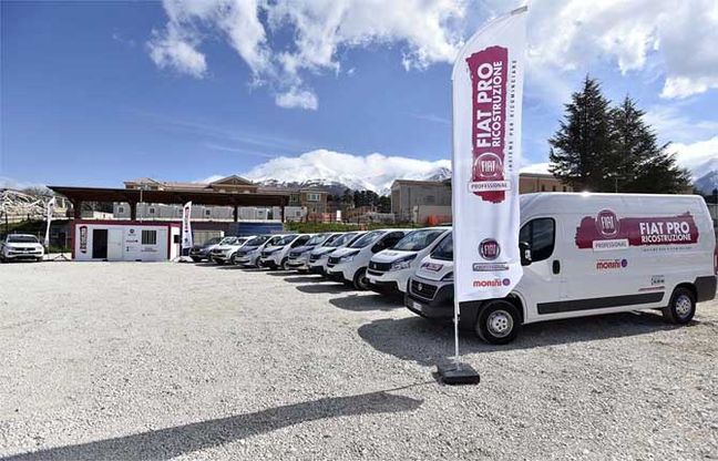 Da Fiat Professional il “Van Sharing” per le zone terremotate