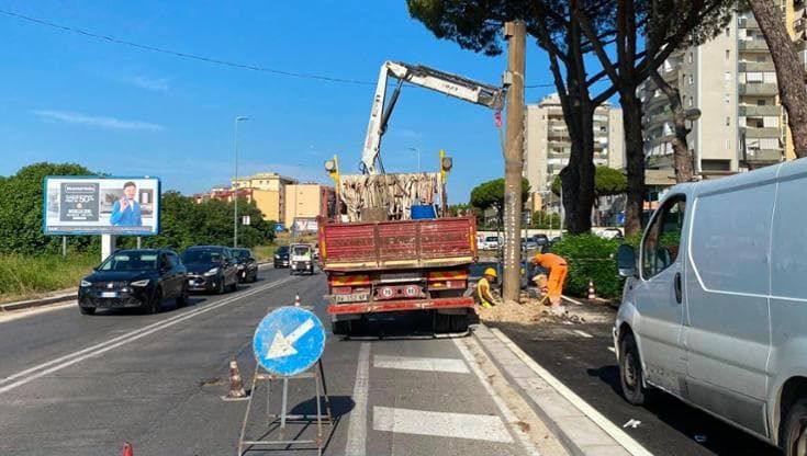 Bari, traffico in direzione aeroporto a rischio per il cantiere della ciclabile in viale Europa