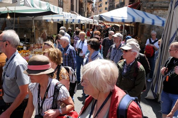 Palermo: l'invasione degli ottomila crocieristi