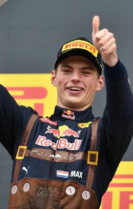 Il costume Austriaco sulla tuta di F1 di Verstappen