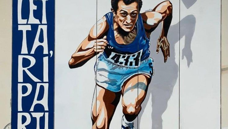 Barletta omaggia Pietro Mennea, il murale è anche un messaggio di speranza: "Ripartiamo"