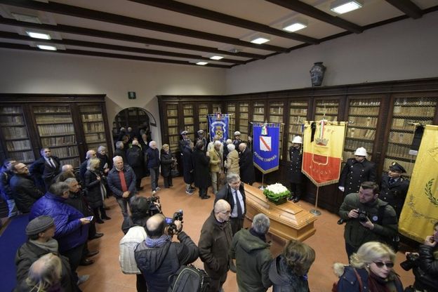 Il funerale di Giuseppe Galasso
