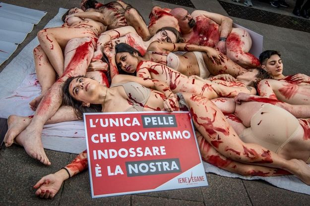 No allo sfruttamento degli animali, flash mob a Milano
