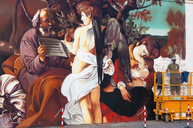 Malpensa, Caravaggio nel parcheggio: la nuova prova dello street artist 
