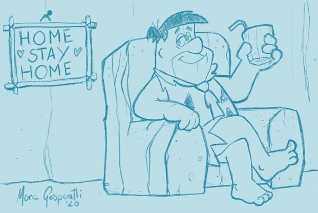 Un disegno contro la paura, le raccomandazioni di Fred Flinstone