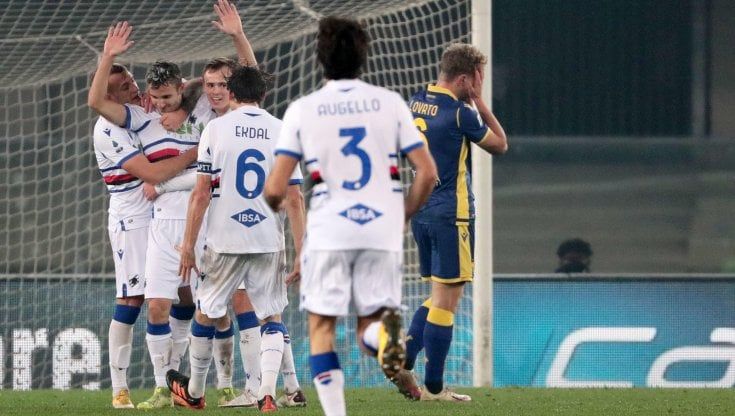 Verona-Sampdoria 1-2, Ekdal e Verre rilanciano i doriani