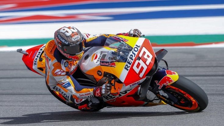 MotoGp a Austin, nelle libere Marquez torna Cannibale