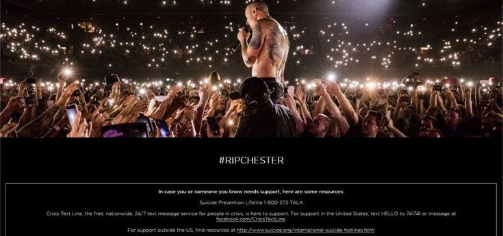 #RipChester, l'omaggio sul sito dei Linkin Park