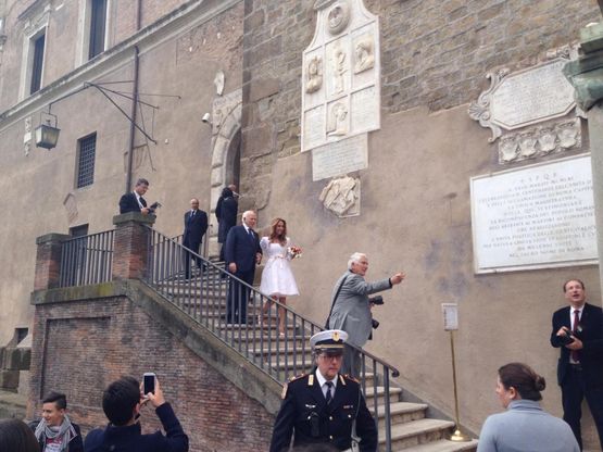 Paolo Cirino Pomicino si sposa in Campidoglio