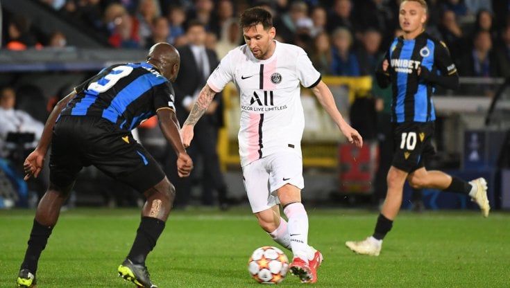 Champions, il Psg stecca l'esordio: 1-1 a Bruges. Il City ne fa 6 al Lipsia