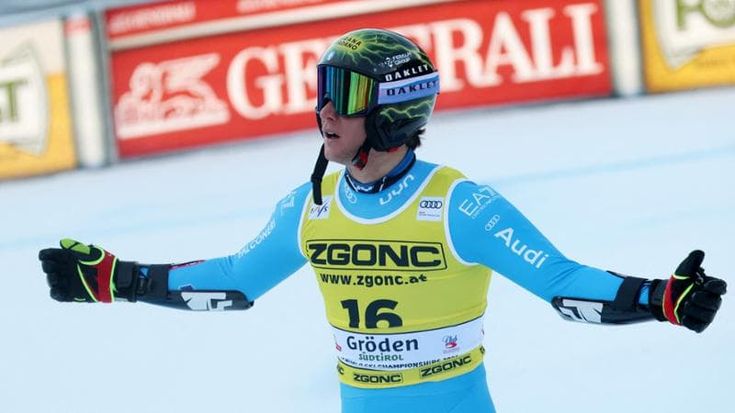 SuperG Gardena, Franzoni dedica il podio all’amico Franzoso morto in Cile: “Mi ha guardato da lassù”