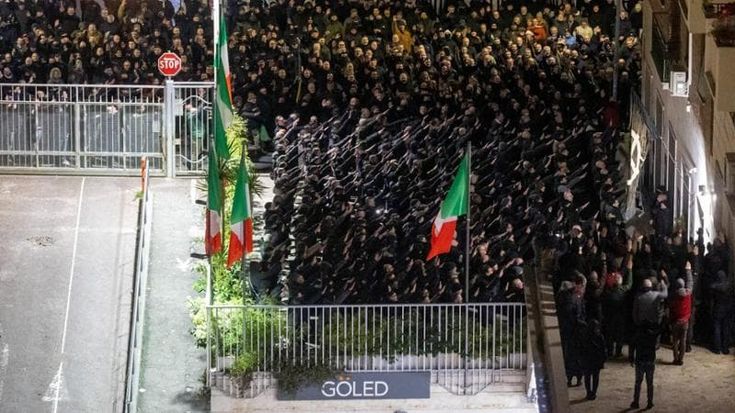 Acca Larentia, adunata e saluti romani alla commemorazione dell’estrema destra