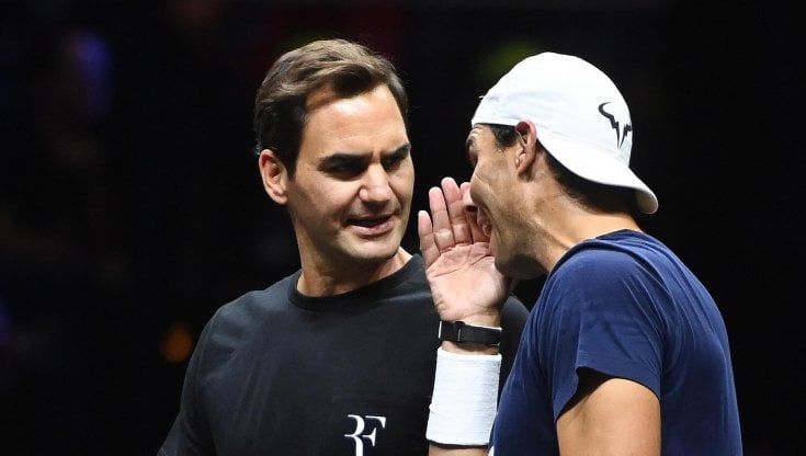 Federer, ultima partita della carriera in doppio con Nadal