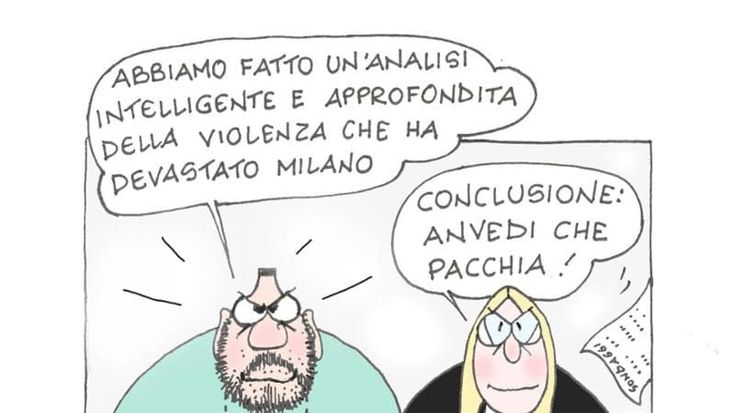 La vignetta di Ellekappa: il governo e gli scontri