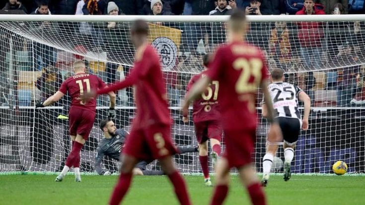 Udinese-Roma 1-2: rigori di Pellegrini e Dovbyk, i giallorossi tornano a vincere in trasferta