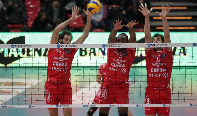 Volley, Champions League: Piacenza vince in Bulgaria e aggancia il primo posto