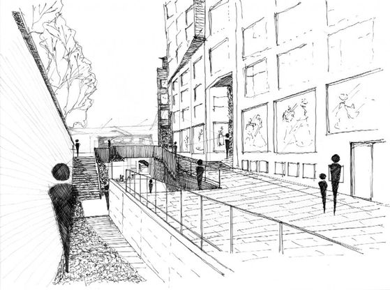 Nuova Ghiaia a Parma, ecco gli schizzi del progetto