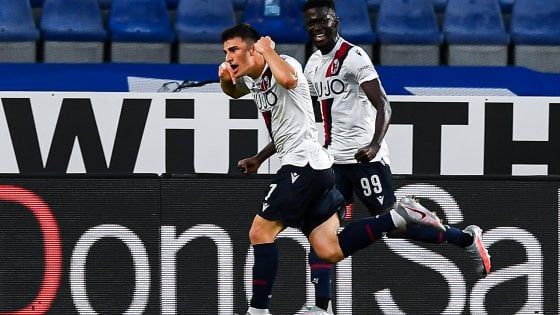 Sampdoria-Bologna 1-2: Barrow e Orsolini mettono nei guai i blucerchiati