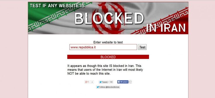 Censura in Iran, oscurato il sito Repubblica.it