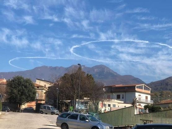 Vallo della Lucania, "cerchi" nel cielo del Cilento