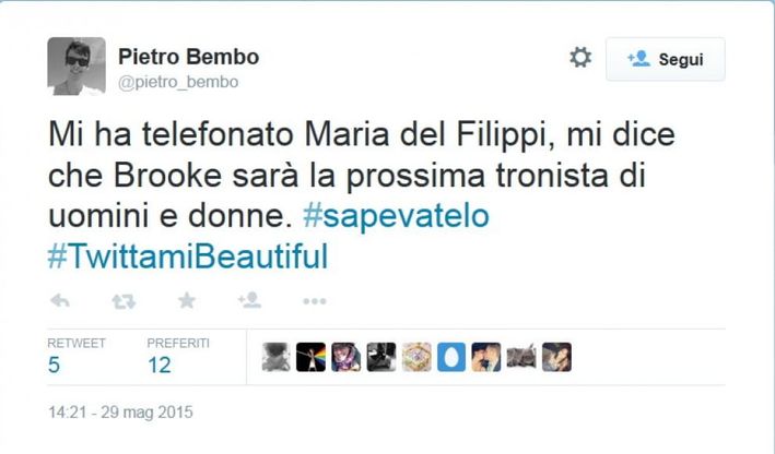 Tradimenti, amori e paradossi: ironia su "Beautiful" a colpi di tweet