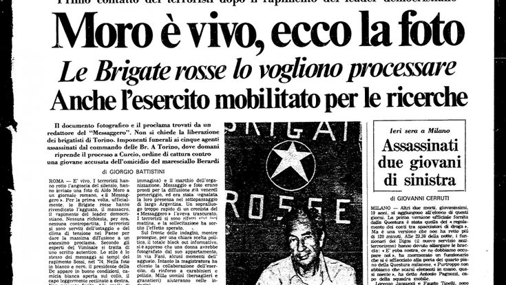 Moro è vivo, ecco la foto. Le Brigate Rosse lo vogliono processare 