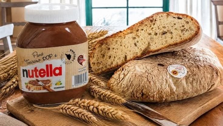 Nutella e Pane Toscano Dop, il “matrimonio” del gusto