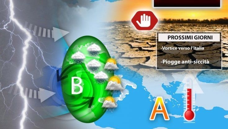Previsioni meteo, vortice ciclonico verso l’Italia, da giovedì arrivano le piogge