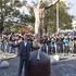 Ibrahimovic inaugura a Malmoe la sua statua