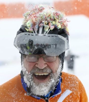 Austria, barbe ghiacciate per la sfida sottozero