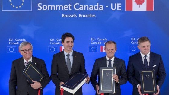 Ceta, arriva la firma sul trattato commerciale tra Ue e Canada