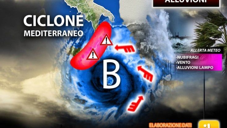 Previsioni meteo, la pioggia insiste al Sud. Ponte di Ognissanti a rischio forte maltempo