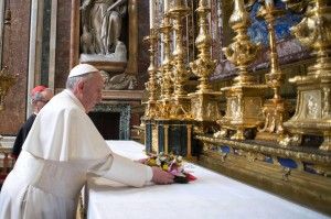Il Papa torna a Santa Maria Maggiore<br />per recitare i misteri del rosario