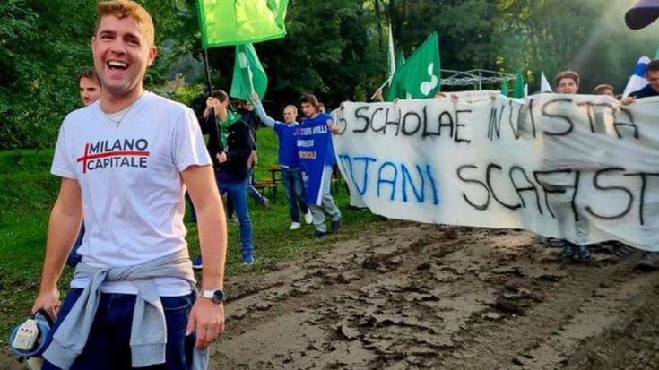 Alessandro Verri, chi è il 29enne capogruppo della Lega a Milano che ha guidato il coro “Tajani vaffa...” a Pontida