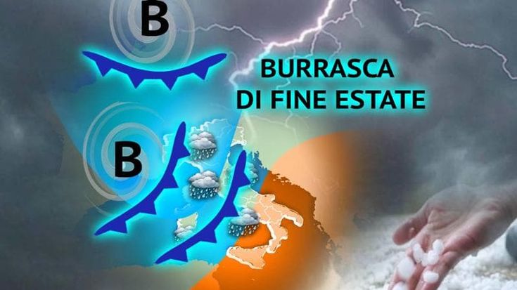 Previsioni meteo, ecco la burrasca di fine estate: forte maltempo e crollo termico