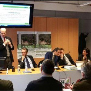 Il dirigente della Regione al convegno di partito della Lega